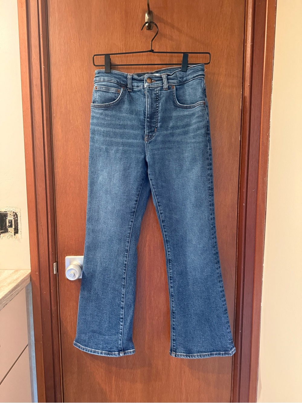 Madewell The Vintage Flare Crop Jeans Size 27 Medium Wash Cropped Flare Denim